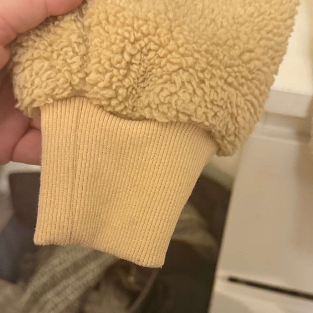 Women's Tan Teddy Jacket - Picture 13 of 13